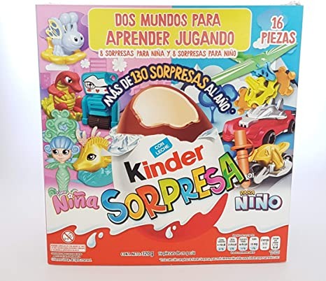 Kinder sorpresa caja con 16 piezas