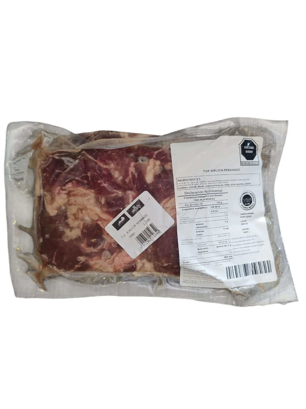 TOP SIRLOIN REBANADO susazon /KG