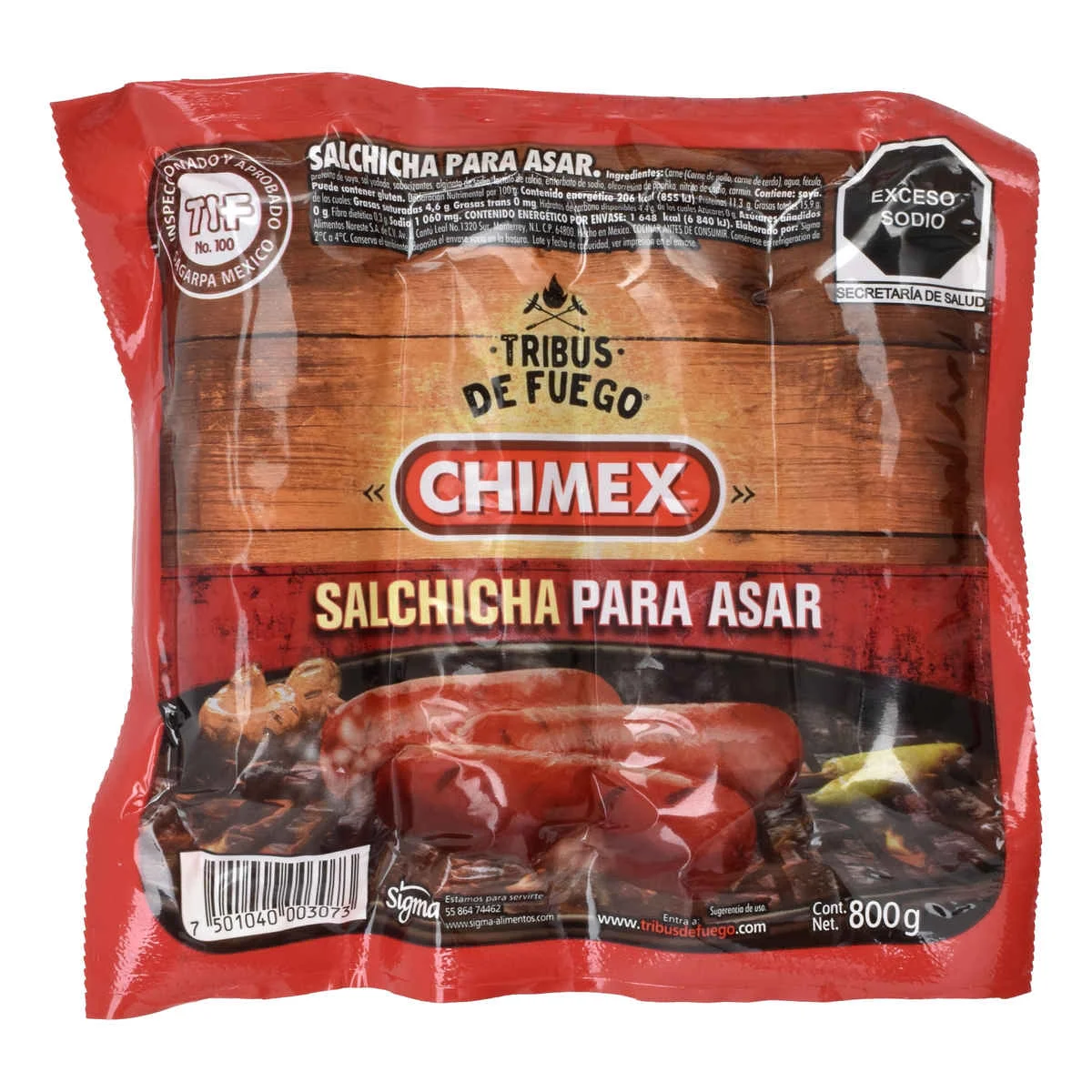 SALCHICHA PARA ASAR CHIMEX 800GR